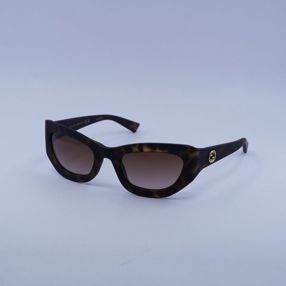Gucci GG1784S 002 Sunglasses Dark Havana Cat Eye Frame, Brown Lenses main image 8